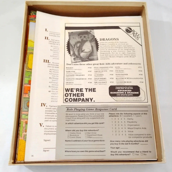 Vintage City State of the Invincible Overlord RPG Gygax TSR 1987 City-State - Picture 5 of 16